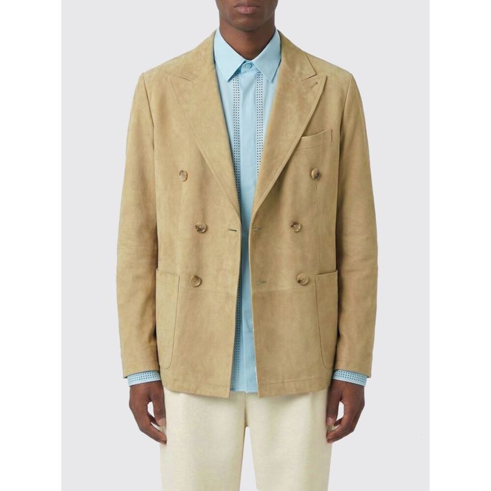 Canali Jacket Men Beige
